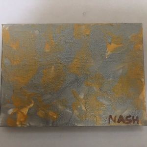 Original 5”x7” acrylic on canvas: “Precious Metals”